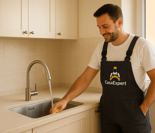 Después de instalación de fregadero por fontanero profesional en Gran Canaria