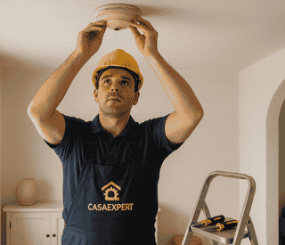 Reemplazo de lámpara · Lamp replacement · Gran Canaria – CasaExpert antes-después